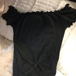 Off the shoulder crop top